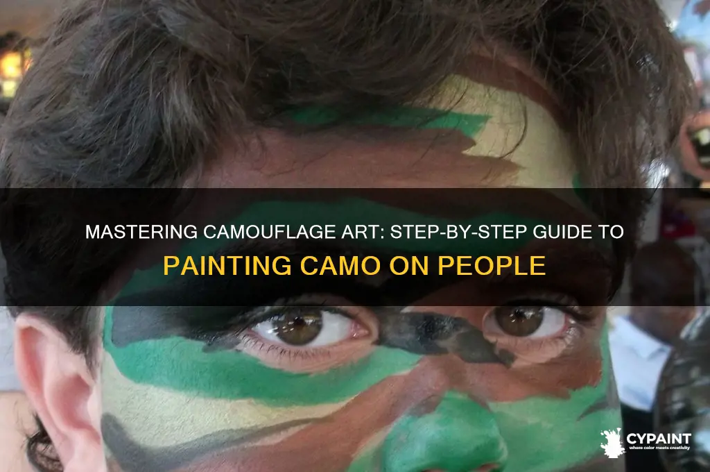 how to paint camo on a person