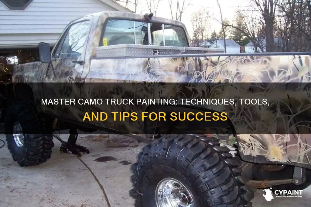 how to paint camo on a truck