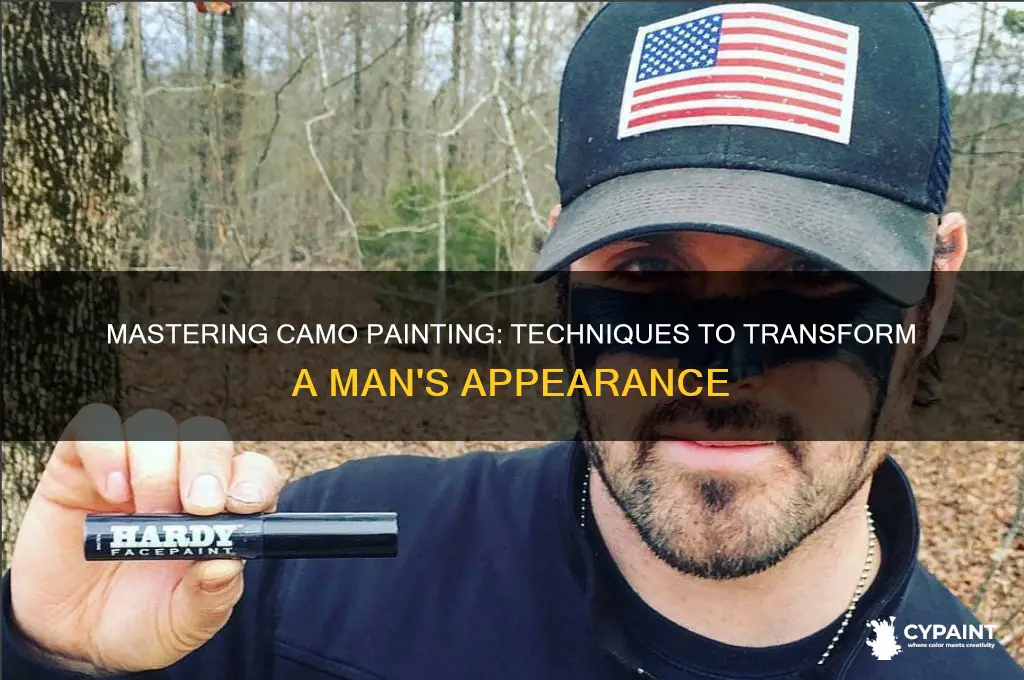 how to paint camo paimt on a man