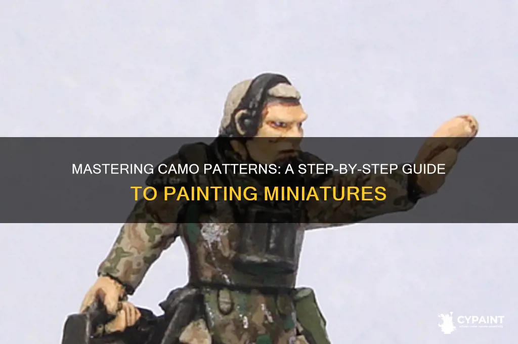 how to paint camo pattern on miniatures