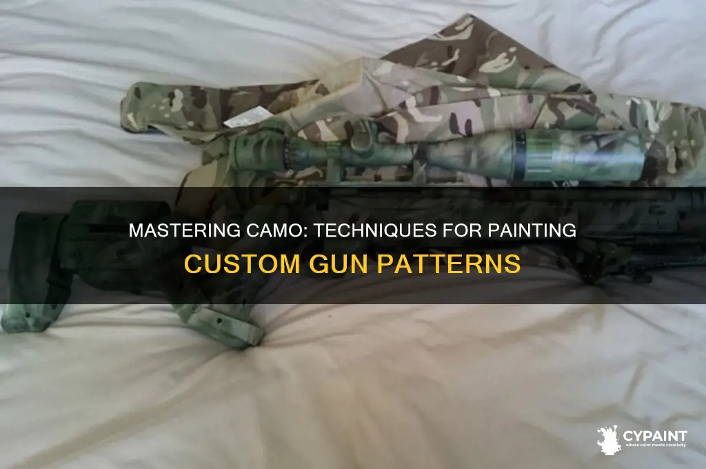 how to paint camo patterns on guns