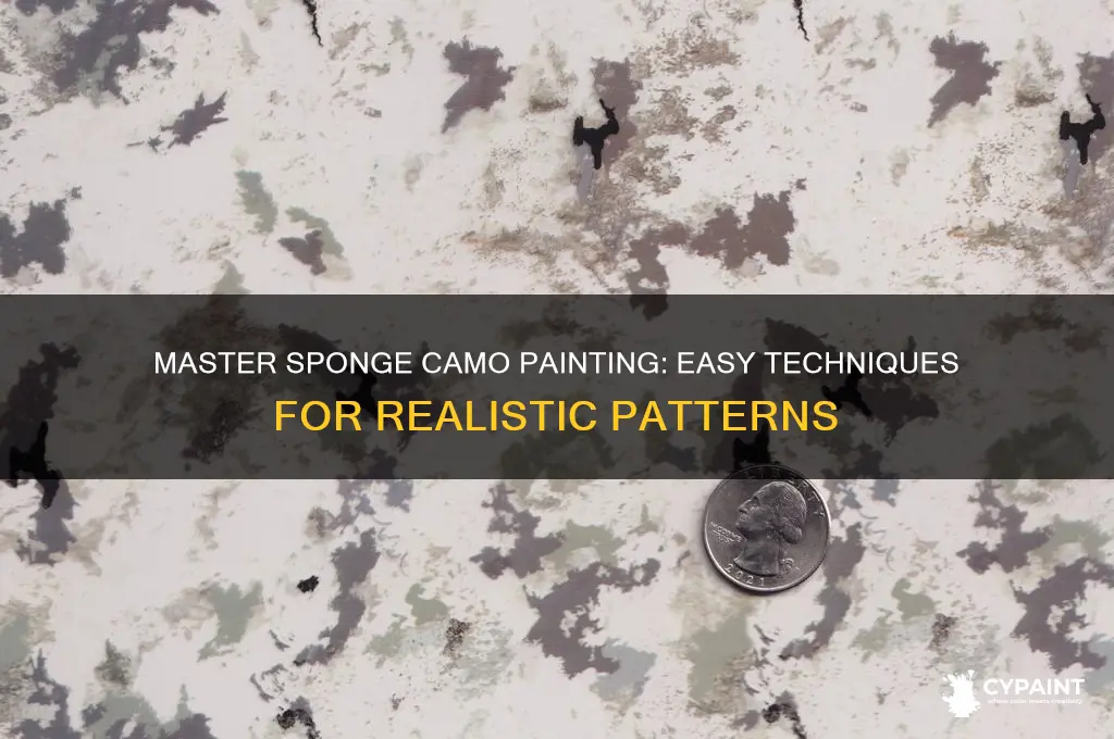 how to paint camo with a sponge