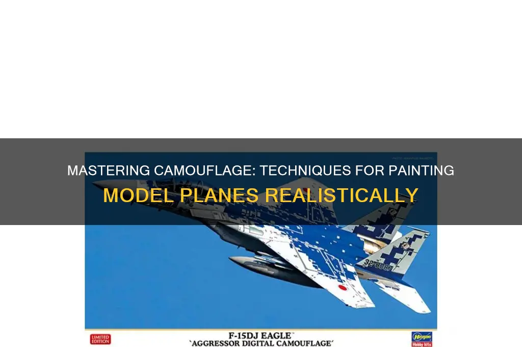 how to paint camouflage pattern on model planes