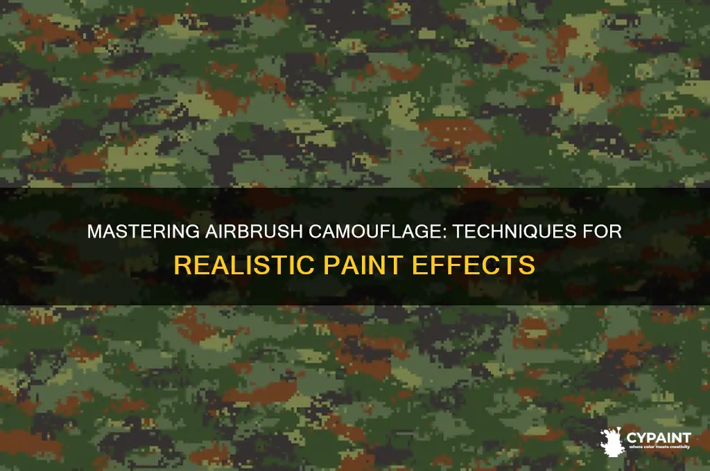 how to paint camouflage with an airbrush