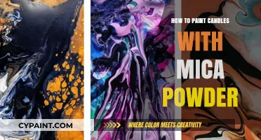 Creative Candle Decor: Painting with Mica Powder for a Shimmery Glow