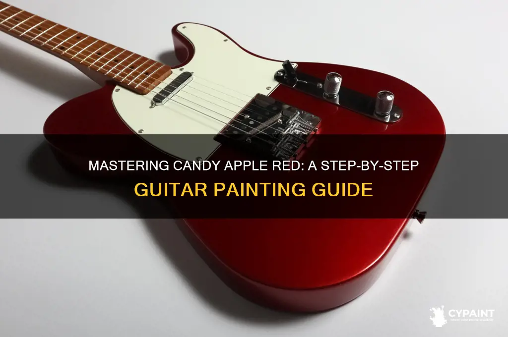 how to paint candy apple red guitar