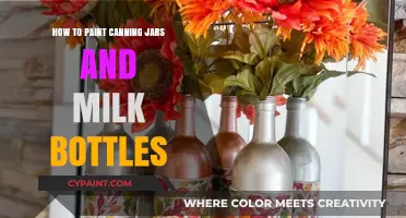Creative Glass Upcycling: Painting Canning Jars and Milk Bottles