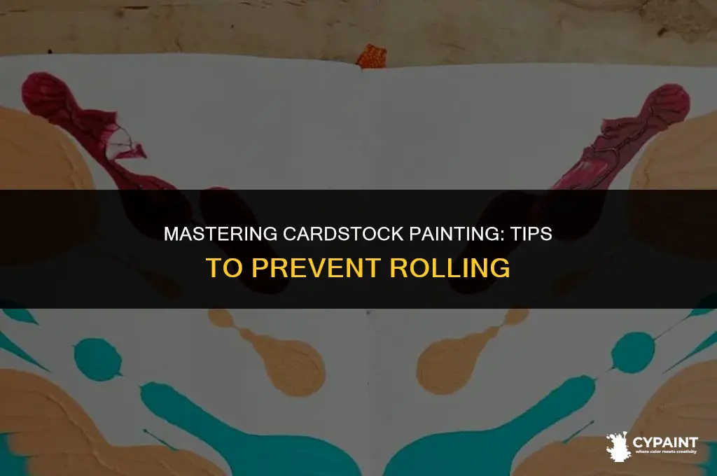 how to paint cardstock so the paper won