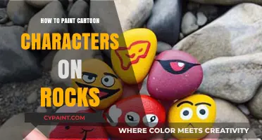 Creative Rock Painting: Bringing Cartoon Characters to Life on Stones