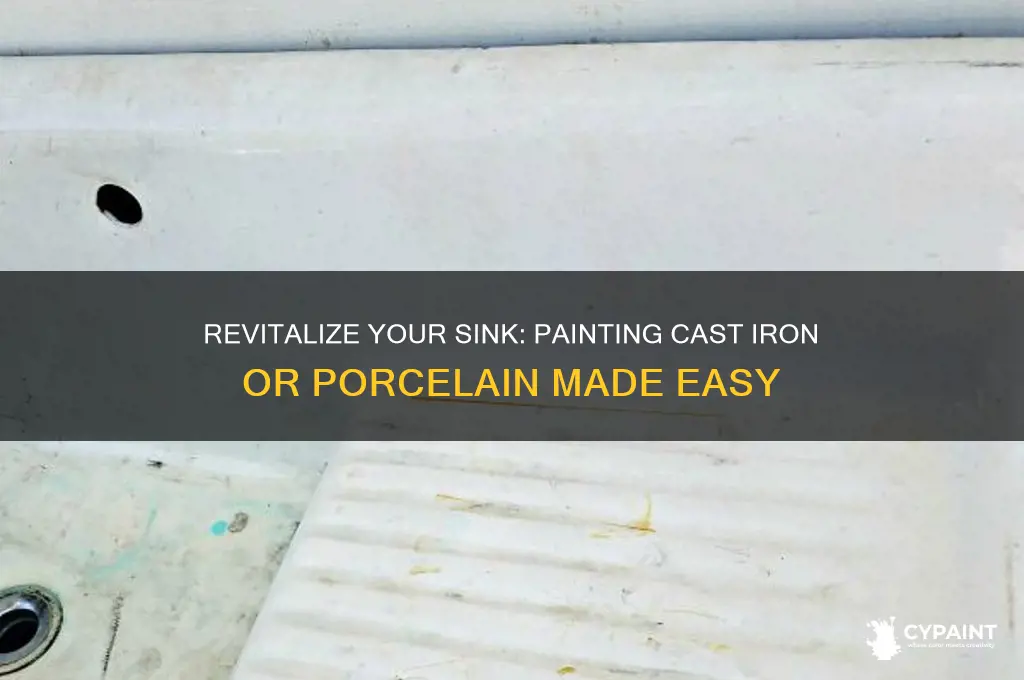 how to paint cast iron or porcelain sink