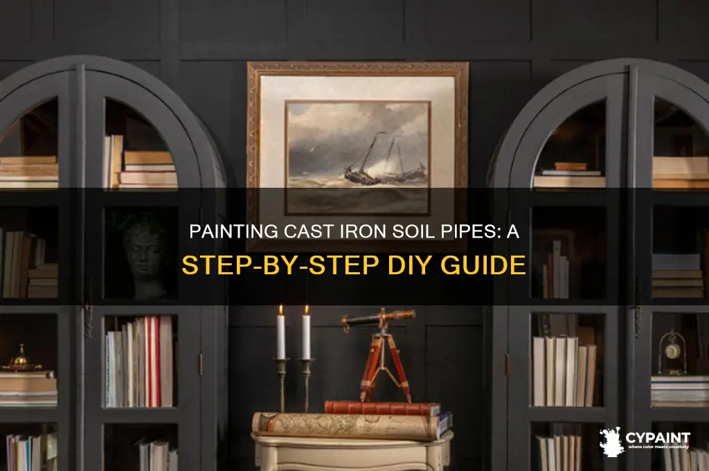 how to paint cast iron soil pipe