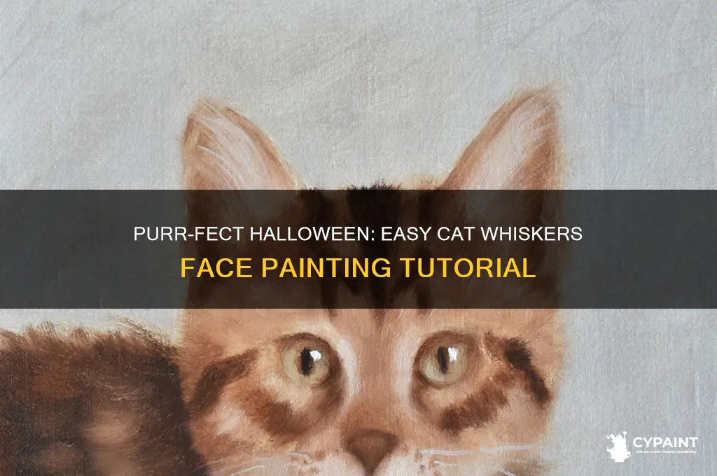 how to paint cat whiskers for halloween