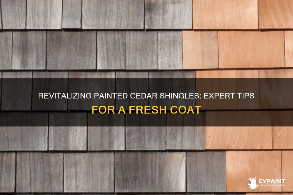 how to paint cedar shingles already been painted