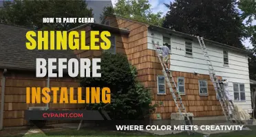 Pre-Installation Cedar Shingle Painting: Tips for a Flawless Finish