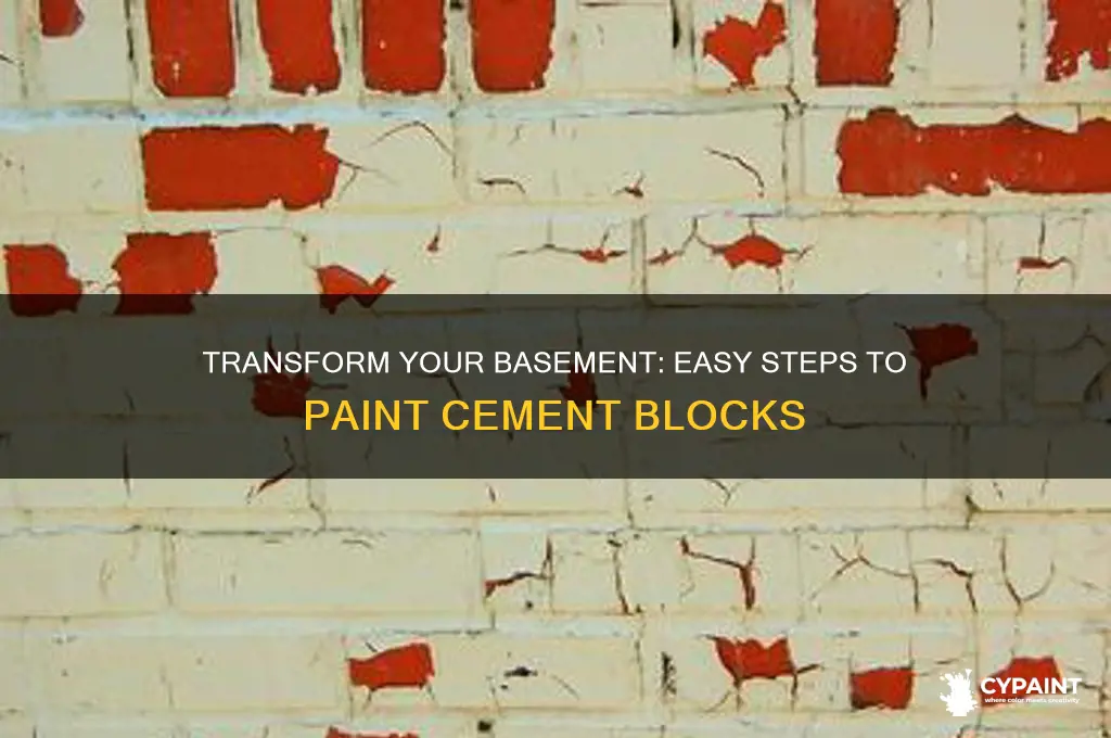 how to paint cement blocks in a basement