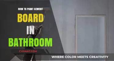 Painting Cement Board in Bathrooms: A Step-by-Step Guide for Durability