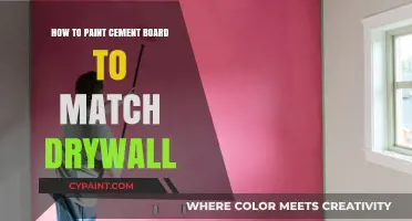 Painting Cement Board: Seamless Techniques to Match Drywall Finishes