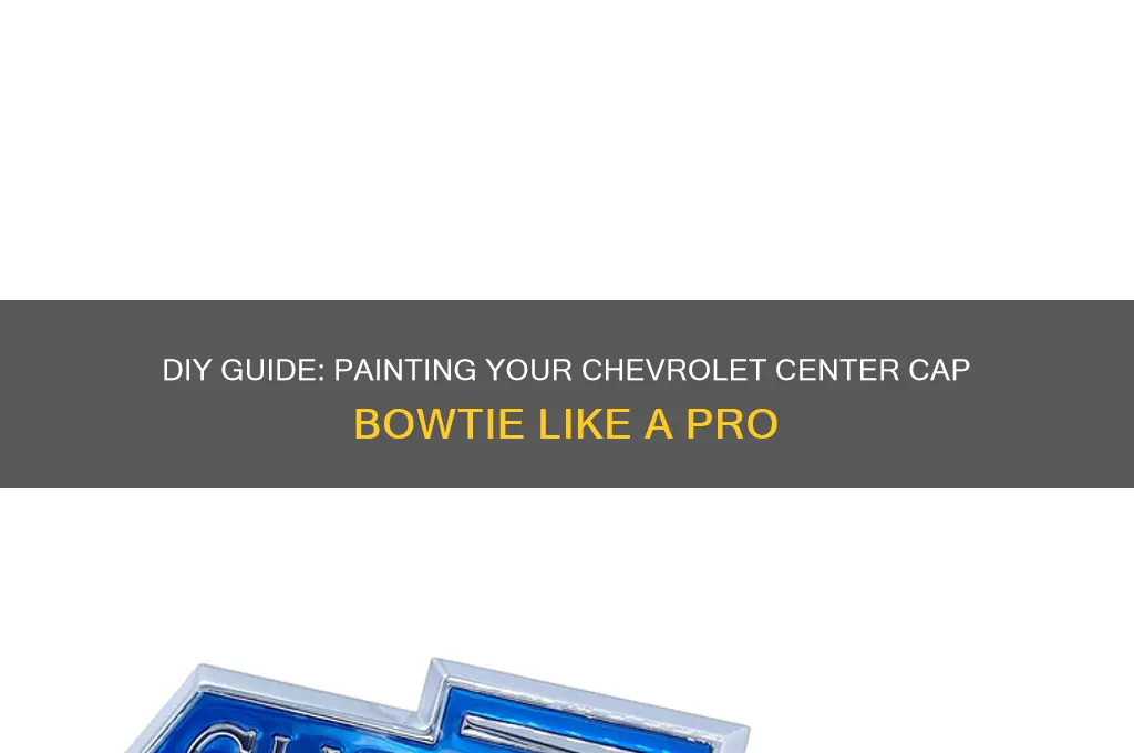 how to paint center cap bowtie chevrolet