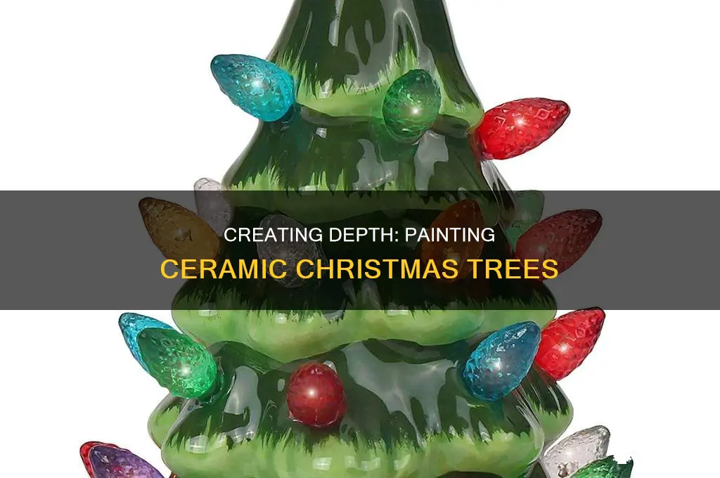 Creating Depth Painting Ceramic Christmas Trees CyPaint