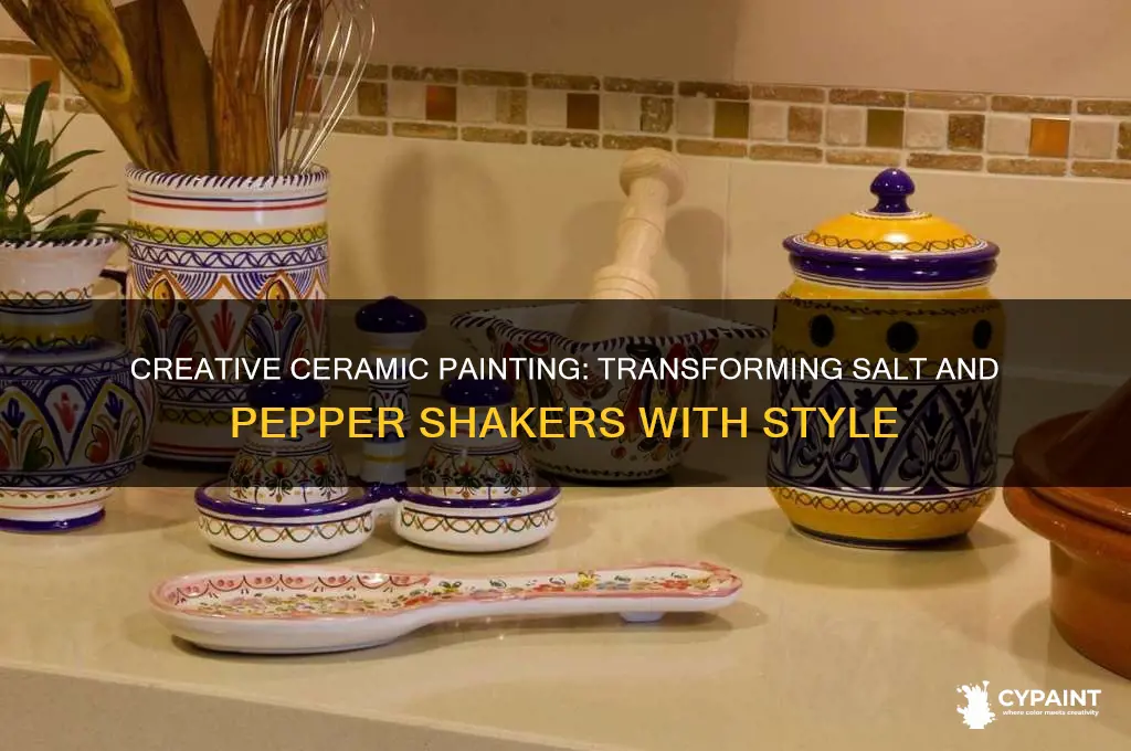 how to paint ceramic salt and pepper shakers
