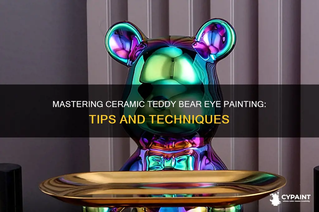 how to paint ceramic teddy bear eyes