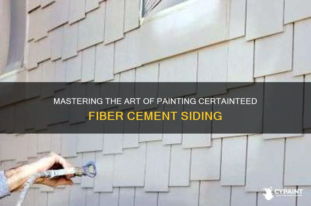 how to paint certainteed fiber cement siding