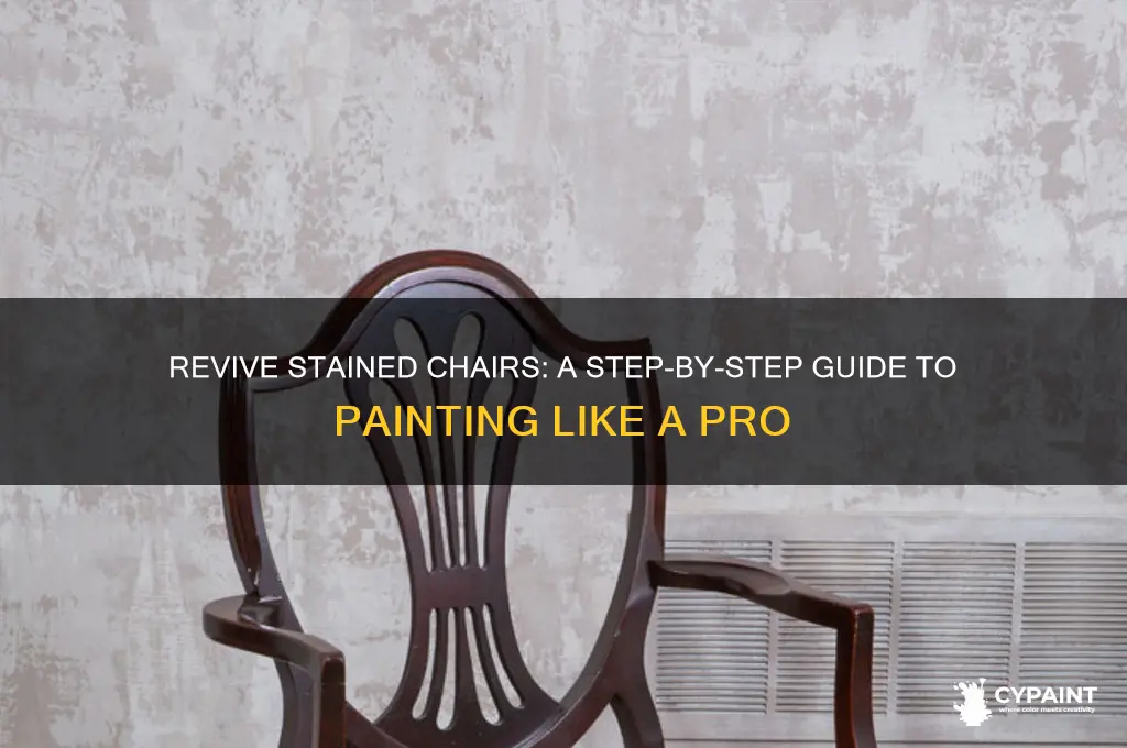 how to paint chairs that have been stained