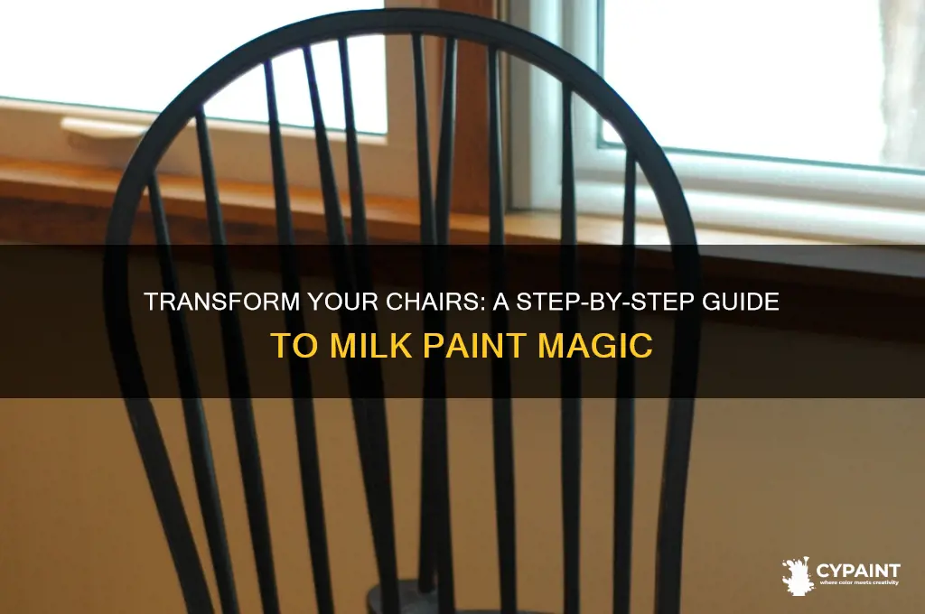 how to paint chairs with milk paint