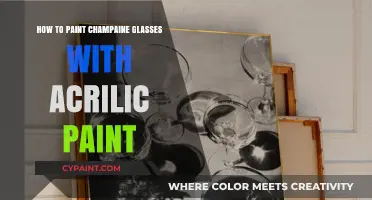 Elegant DIY: Painting Champagne Glasses with Acrylic Paint Step-by-Step