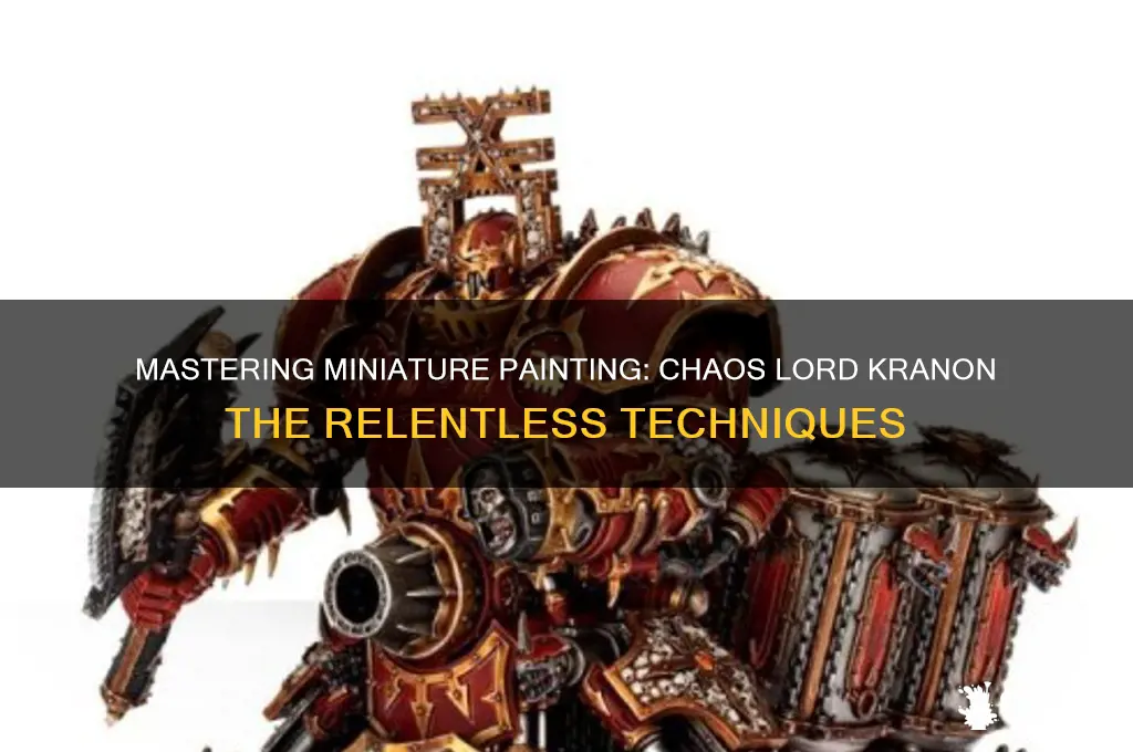 how to paint chaos lord kranon the relentless