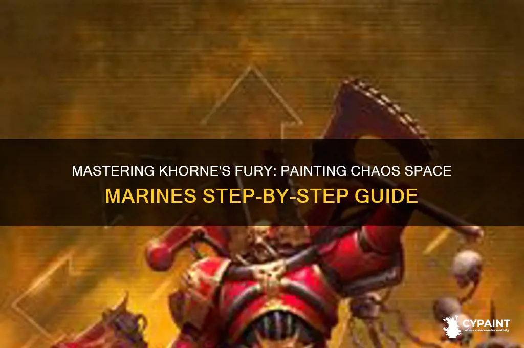how to paint chaos space marines khorne