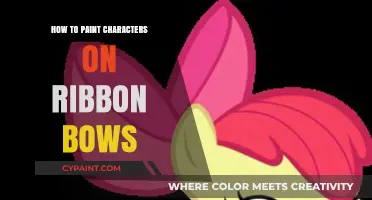 Creative Ribbon Bow Art: Painting Characters Step-by-Step Guide