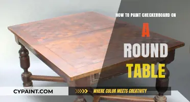 Painting a Checkerboard Pattern on a Round Table: Step-by-Step Guide
