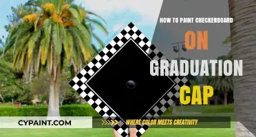 Creative Graduation Cap DIY: Painting a Perfect Checkerboard Design