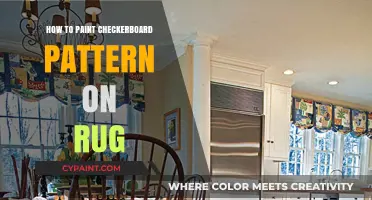 DIY Checkerboard Rug: Easy Steps to Paint a Stylish Pattern