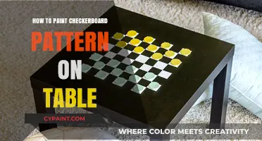 Easy DIY Guide: Painting a Perfect Checkerboard Pattern on Your Table