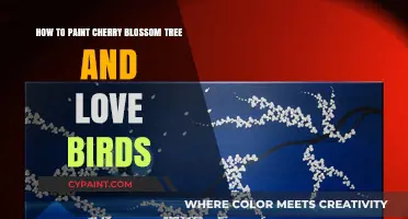Cherry Blossom Tree: Painting Love Birds' Paradise