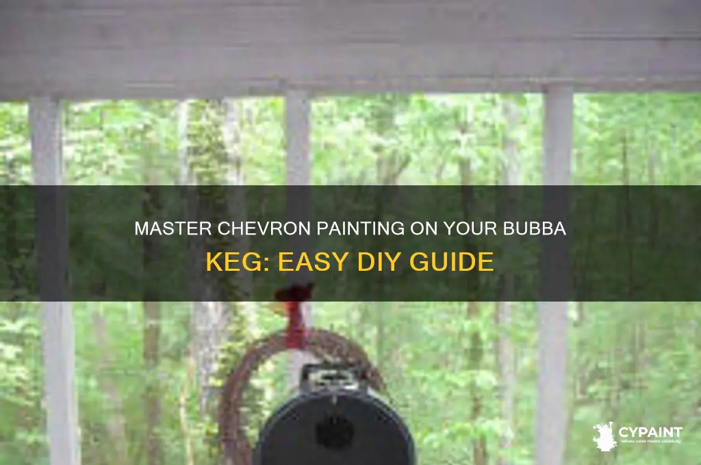 how to paint chevron on bubba keg