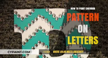 Mastering Chevron: Painting Perfect Patterns on Letters Step-by-Step
