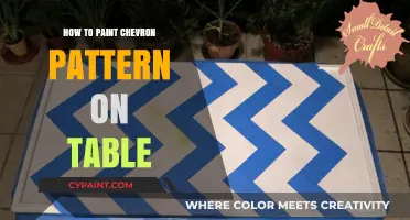 Mastering Chevron: Easy Steps to Paint a Stunning Table Pattern