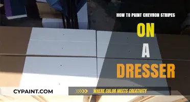 Easy DIY Guide: Painting Chevron Stripes on Your Dresser