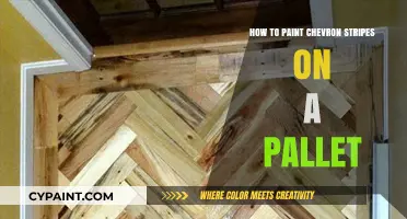 Easy DIY Guide: Painting Chevron Stripes on a Pallet