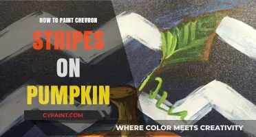 Creative Chevron Stripes: A Step-by-Step Guide to Painting Pumpkins