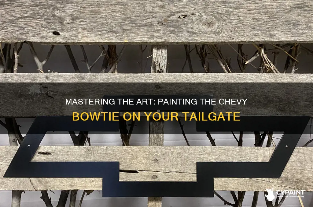 how to paint chevy bowtie on tailgate