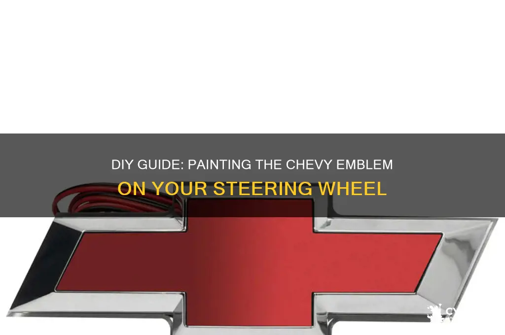 how to paint chevy emblem on steering wheel