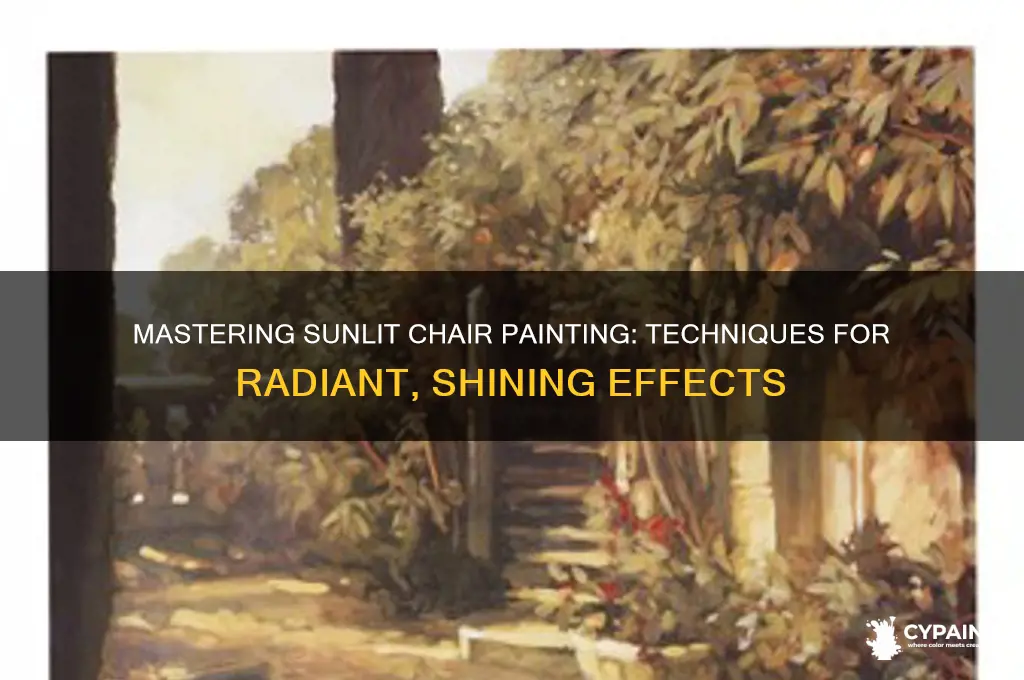 how to paint chier shining in the sun