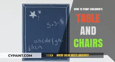 Creative Steps to Paint Vibrant Children's Table and Chairs