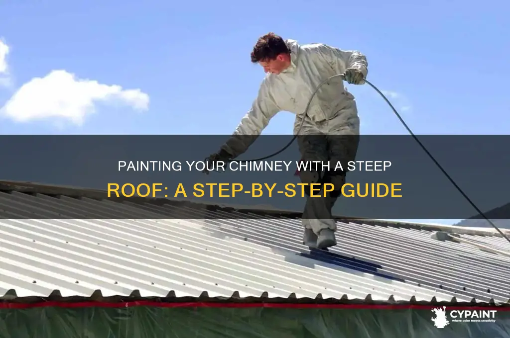 how to paint chimney with teeper roof
