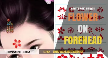 Mastering the Art of Painting Chinese Flowers on Your Forehead