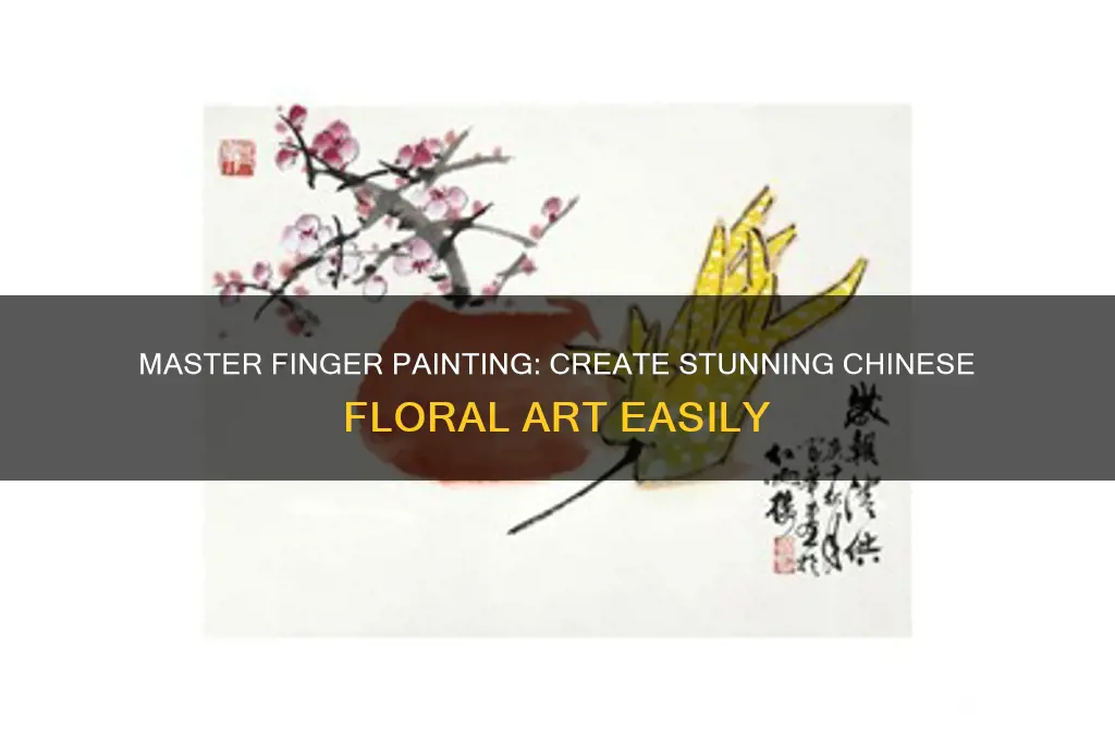 how to paint chineses flowers with fingers